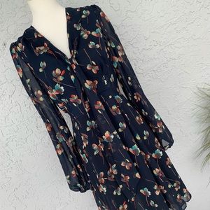 Designer • BETSEY JOHNSON • Sheer Floral Dress